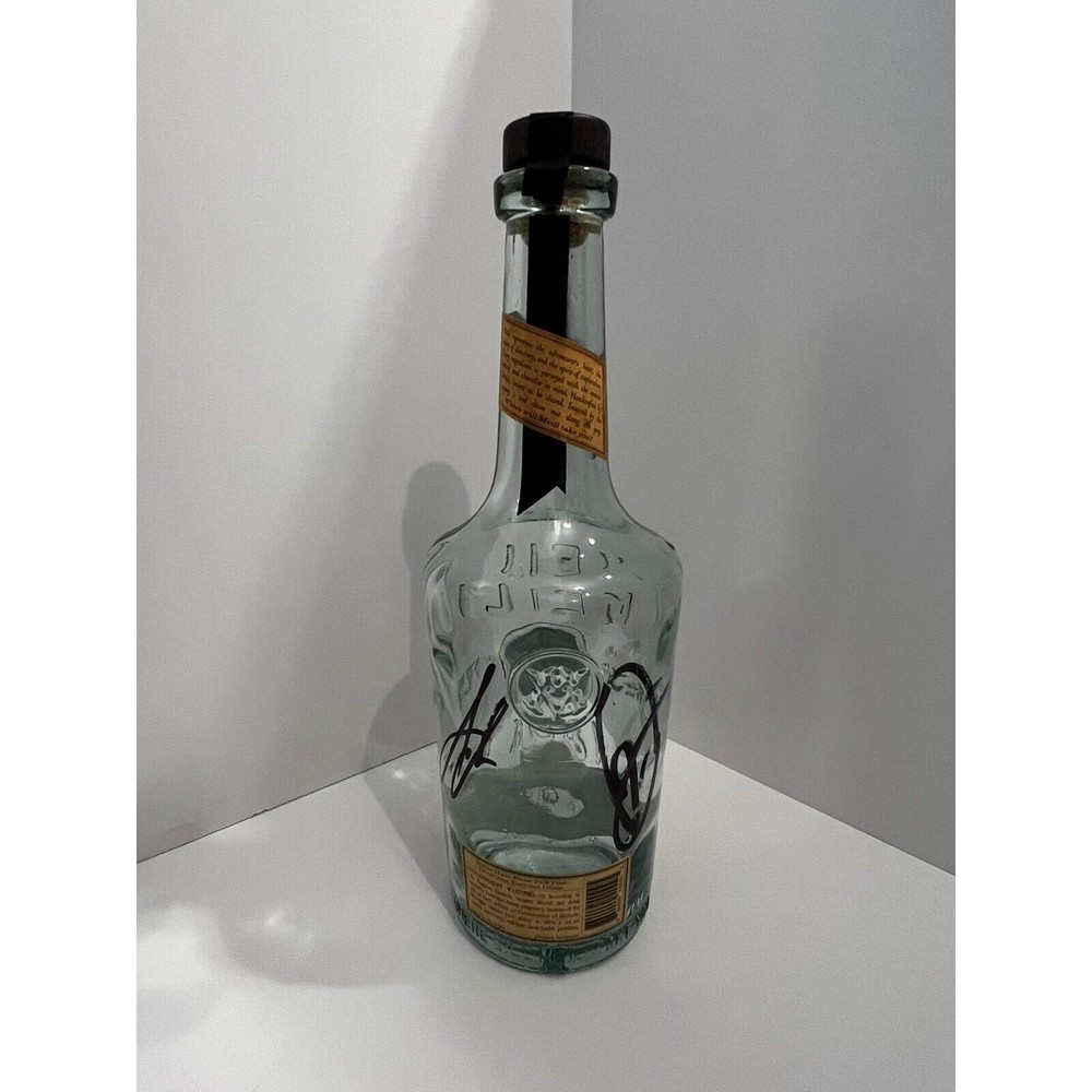 Jason Momoa & Blaine Halvorson *AUTOGRAPHED* Empty MEILI Vodka Bottle